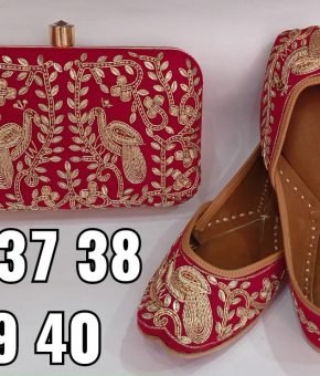 Punjabi Jutti & Cluches Size 40