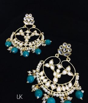 Kundan Earrings With Pearl