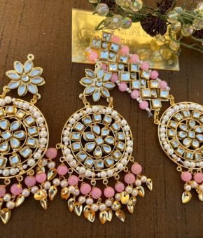 Kundan Oversized Tikka Set