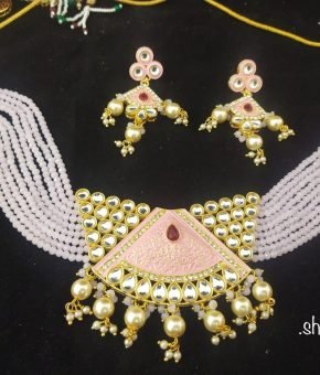 CHOKER SET BABY PINK