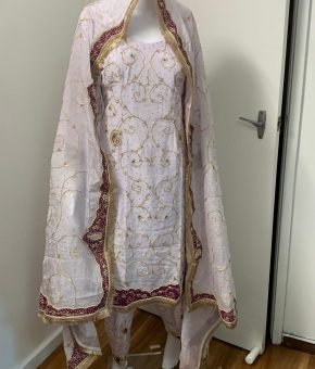 Farkawadi hand work Suit heavy Duppata