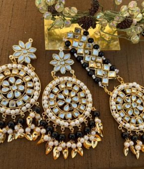 Kundan Oversized Tikka Set