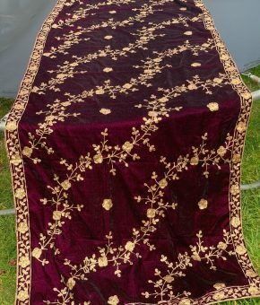 Velvet Sequence Embroidery Dupatta