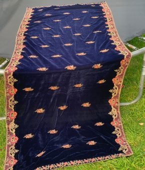 Velvet Border Sequence (teela) Embroidery Dupatta