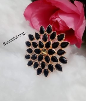 Adjustable Black Ring